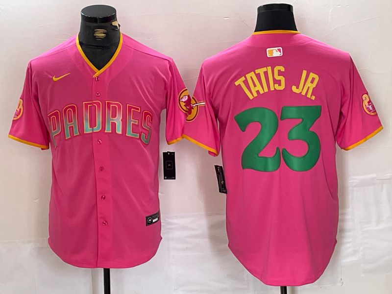 Men San Diego Padres #23 Tatis jr Pink Jointly 2024 Nike MLB Jersey style 4->san diego padres->MLB Jersey